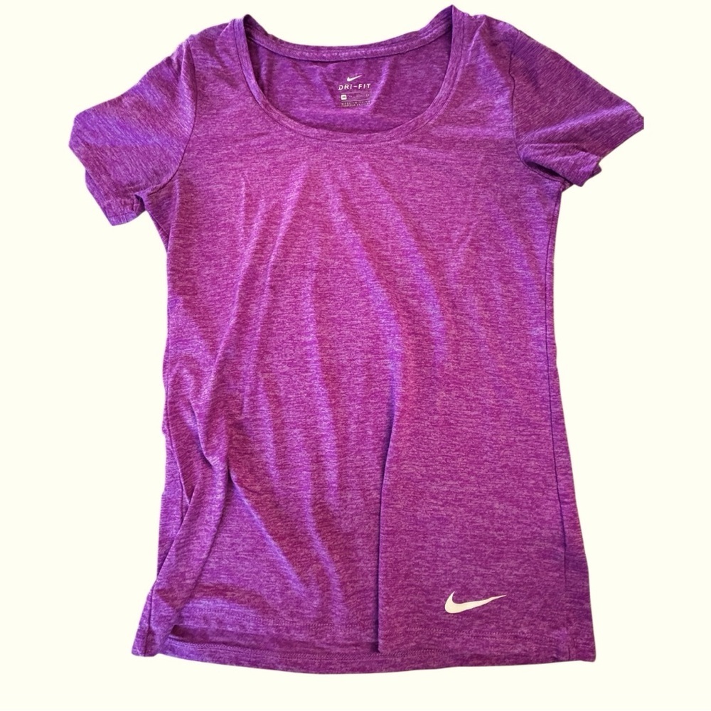 Nike Purple Fitted Short Sleeve Tee